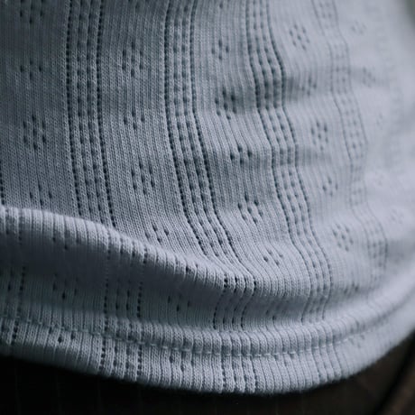 ànuke cut lace tanktop (iceblue)