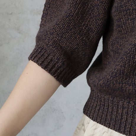 ànuke halfsleeve raglan knit (brown)