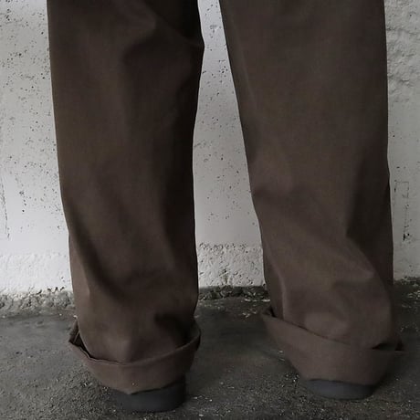 ànuke cotton wide salopette (brown)