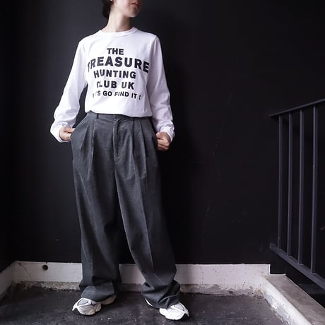 ànuke corduroy wide pants (charcoal gray)