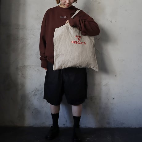 R&D.M.Co-  linen tote bag (GOODMORNING/JAM&BISCUITS)