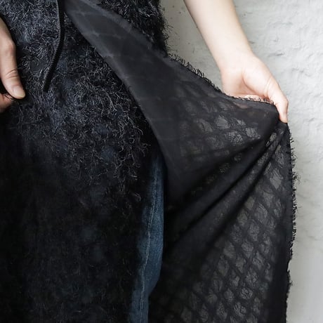 .less wrap skirt (black)