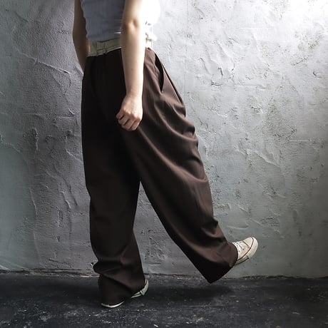 ànuke bicolor stripe pants (brown)