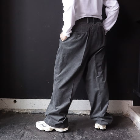ànuke corduroy wide pants (charcoal gray)