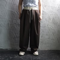 ànuke bicolor stripe pants (brown)