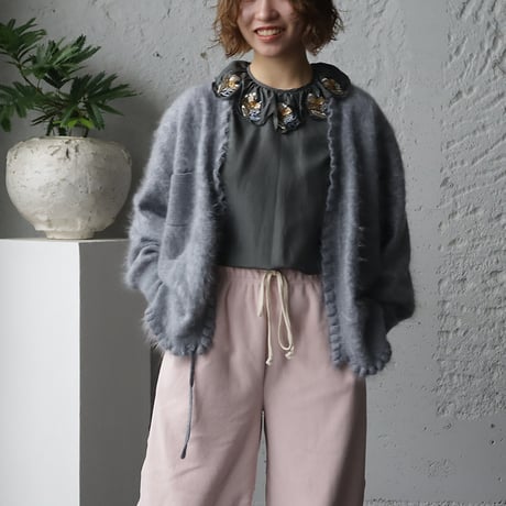TOWAVASE Volant bijou blouse (darkgray)