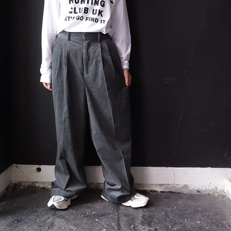 ànuke corduroy wide pants (charcoal gray)