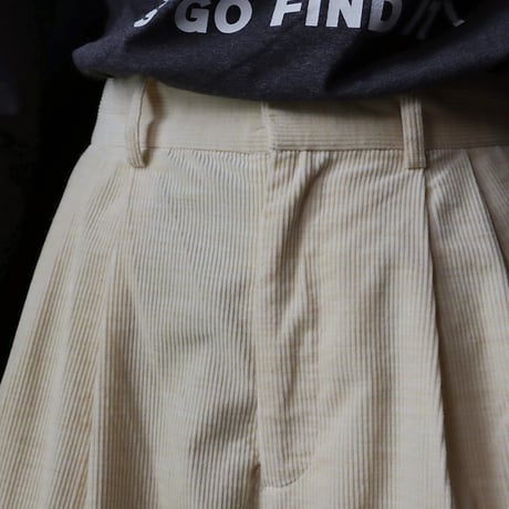 ànuke corduroy wide pants (yellow)