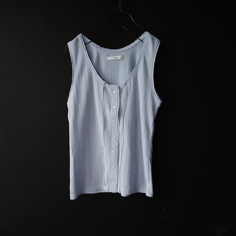 ànuke cut lace tanktop (iceblue)