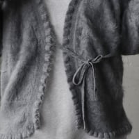 TOWAVASE Volant cashmere cardigan (lightgray)