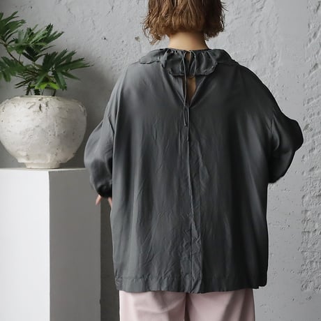 TOWAVASE Volant bijou blouse (darkgray)