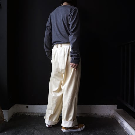 ànuke corduroy wide pants (yellow)