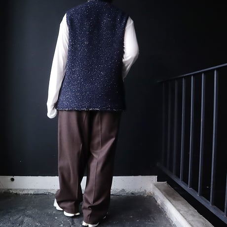 NOTA fancy tweed gillet (navy)