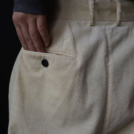 ànuke corduroy wide pants (yellow)