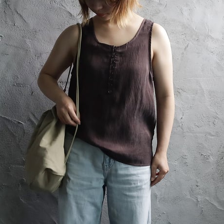 ànuke camisole layered tanktop (brown)