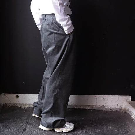 ànuke corduroy wide pants (charcoal gray)