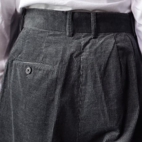 ànuke corduroy wide pants (charcoal gray)