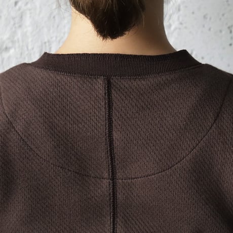 ànuke halfsleeve henley tops (brown/gray)
