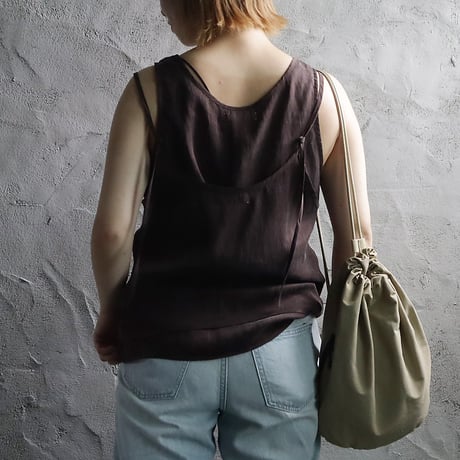 ànuke camisole layered tanktop (brown)