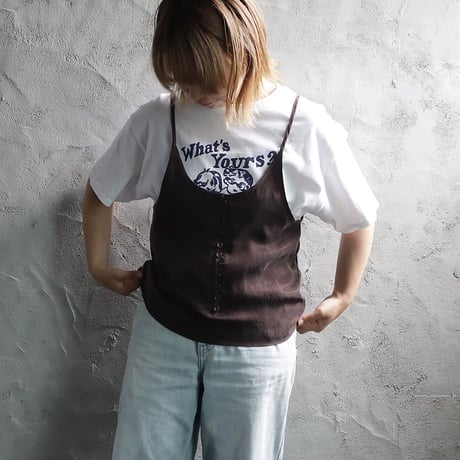 ànuke camisole layered tanktop (brown)