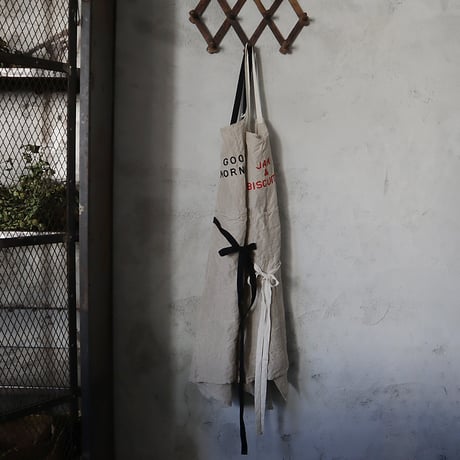 R&D.M.Co-  linen apron (GOODMORNING/JAM&BISCUITS)