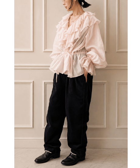 【BOUTIQUE】 FLOWER GARDEN petale tops  / TG-3701 / 2色展開