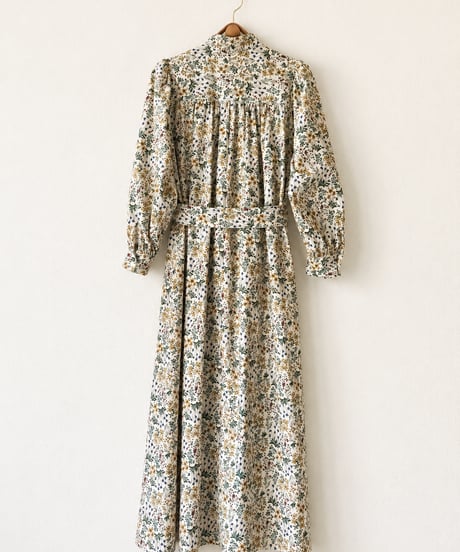【BOUTIQUE】 FLOWER GARDEN print dress  / TE-3603 / ２色展開
