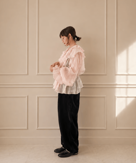 【BOUTIQUE】 FLOWER GARDEN petale tops  / TG-3701 / 2色展開
