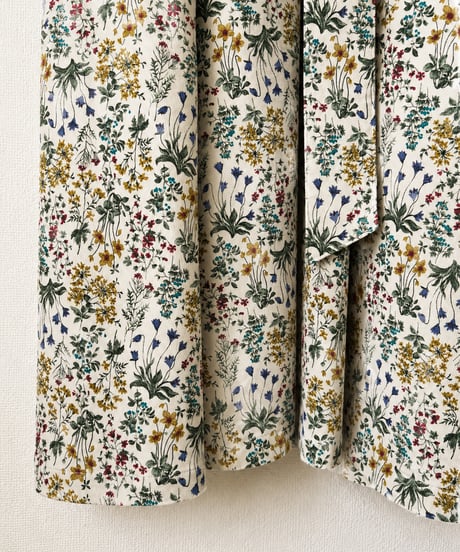 【BOUTIQUE】 FLOWER GARDEN print dress  / TE-3603 / ２色展開