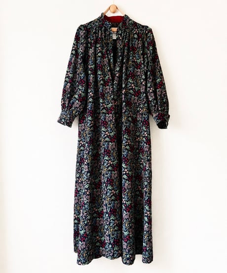 【BOUTIQUE】 FLOWER GARDEN print dress  / TE-3603 / ２色展開