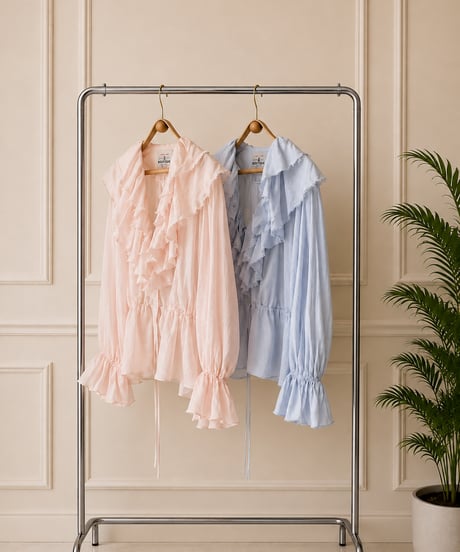 【BOUTIQUE】 FLOWER GARDEN petale tops  / TG-3701 / 2色展開