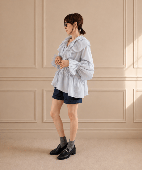 【BOUTIQUE】 FLOWER GARDEN petale tops  / TG-3701 / 2色展開