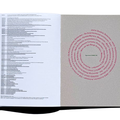 Oase 104: Journal for Architecture