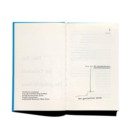 Hans Arp / Jan Tschichold Der gestiefelte Stern