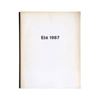 Yohji Yamamoto Eté 1987