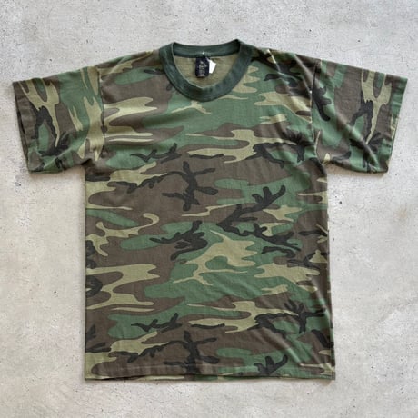 USA製　ウッドランドカモ柄　Tシャツ
