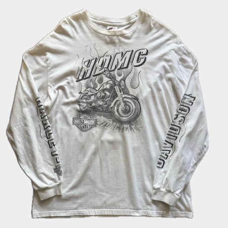HARLEY DAVIDSON 袖プリントロンT  2XL