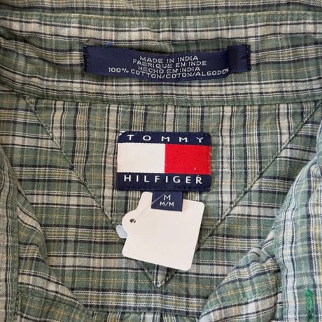 90s TOMMY HILFIGER チェックシャツ