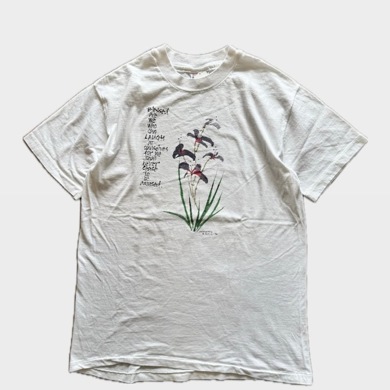 90's USA製フラワープリントTシャツ M | CUSTOM FEVER