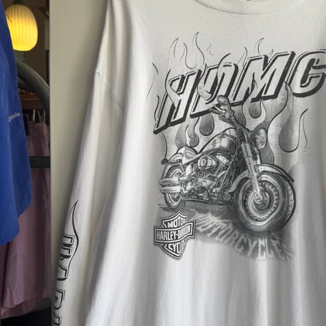 HARLEY DAVIDSON 袖プリントロンT  2XL