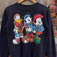 90s USA製 Disney ヒップホップスウェット