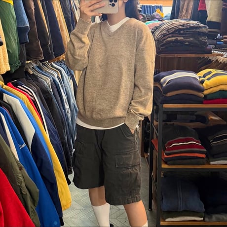 NAUTICA 薄手Ｖネックコットンニット