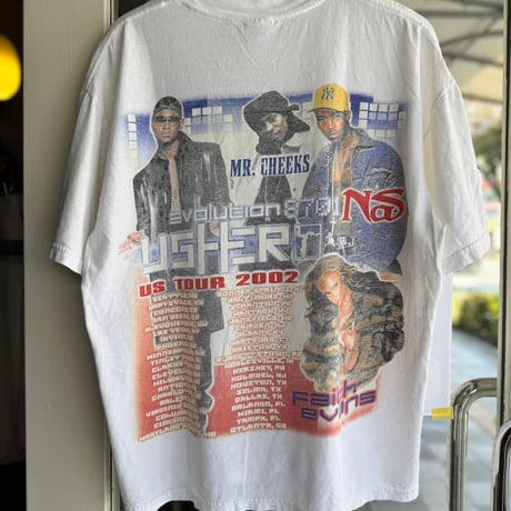 USHER “8701 / Evolution” US TOUR 2002 Tシャツ