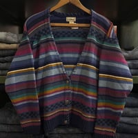 L.L.Bean 総柄ニットカーディガン