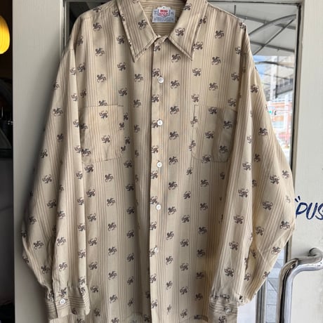 70's〜USA製 BIG DONLIN総柄シャツ