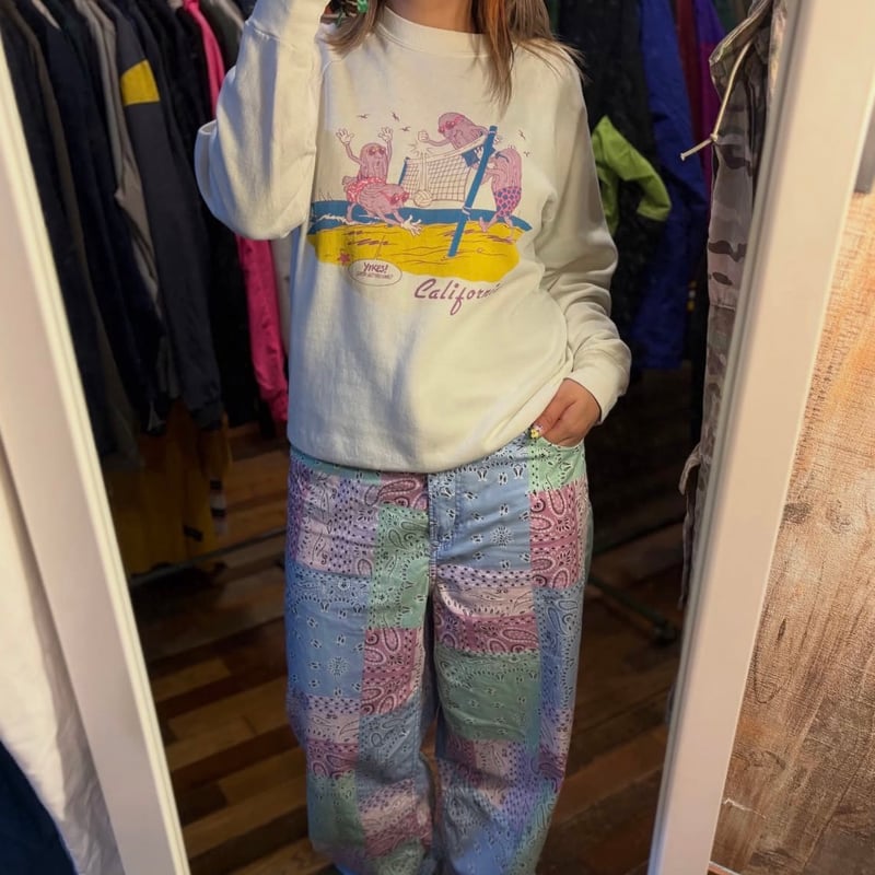 80s USA製 カリフォルニアレーズン ラグランスウェット | CUSTOM FEVER