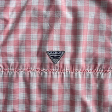 Columbia PFG ギンガムチェックフィッシングシャツ