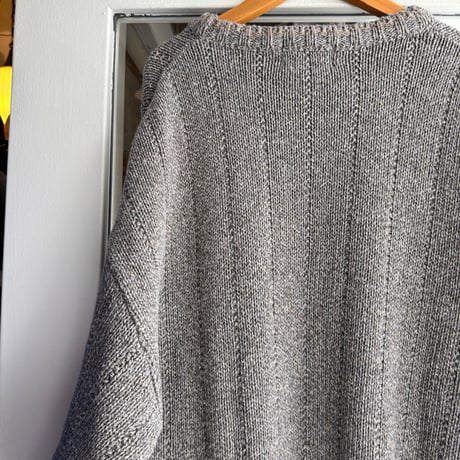 USA製 Eddie Bauer コットンニットセーター L