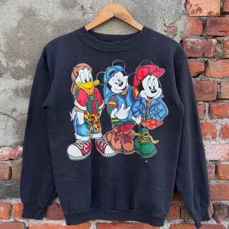 90s USA製 Disney ヒップホップスウェット