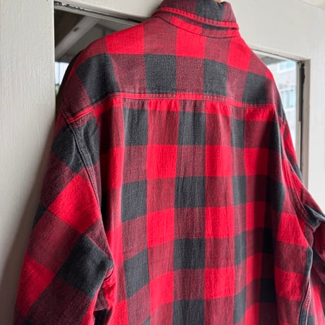 80年代 USA製 EDDIE BAUER ブロックチェックシャツ